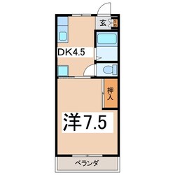 メゾンタカノＡの物件間取画像